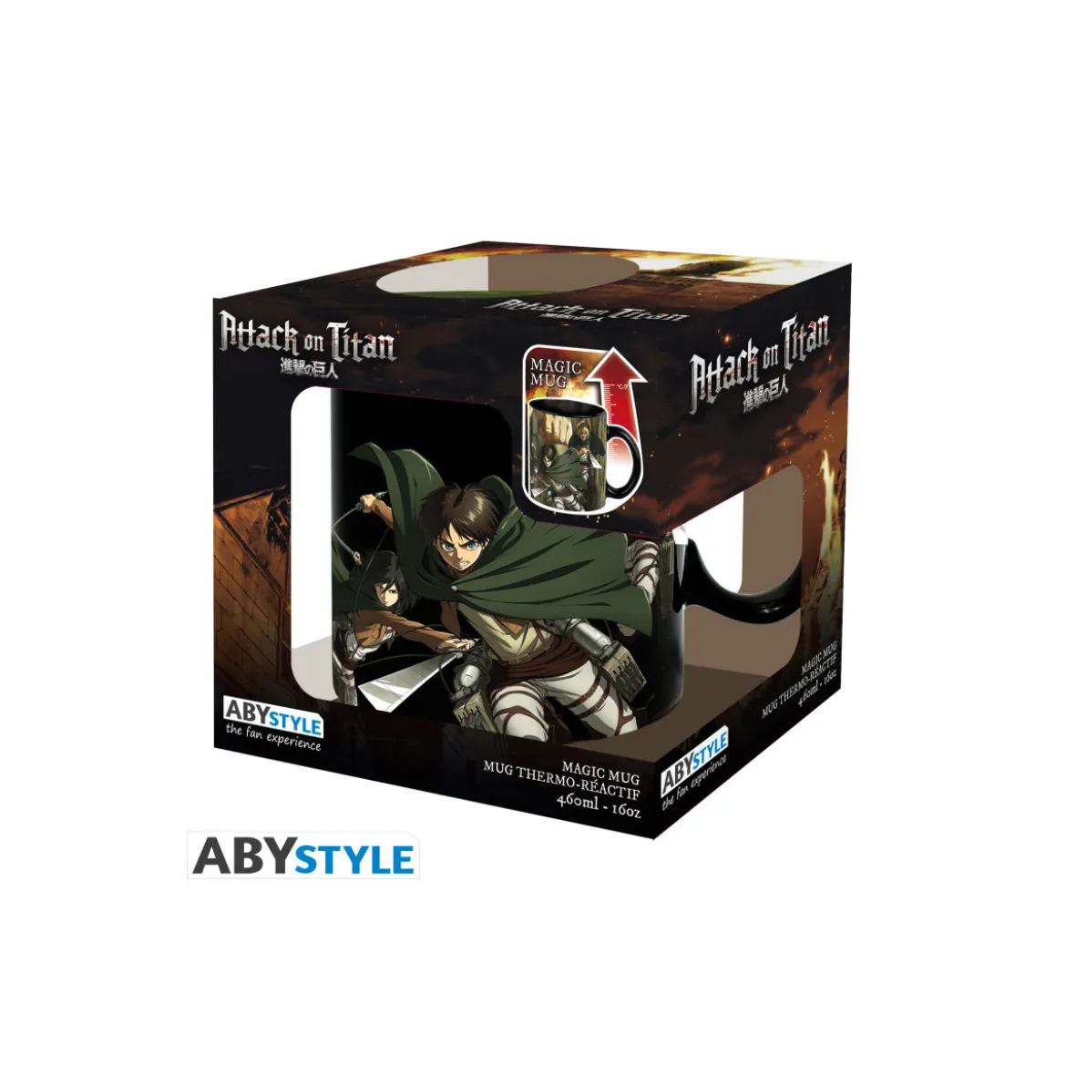 ABYstyle - ATTACK ON TITAN Mug thermo-réactif Titan Eren S3