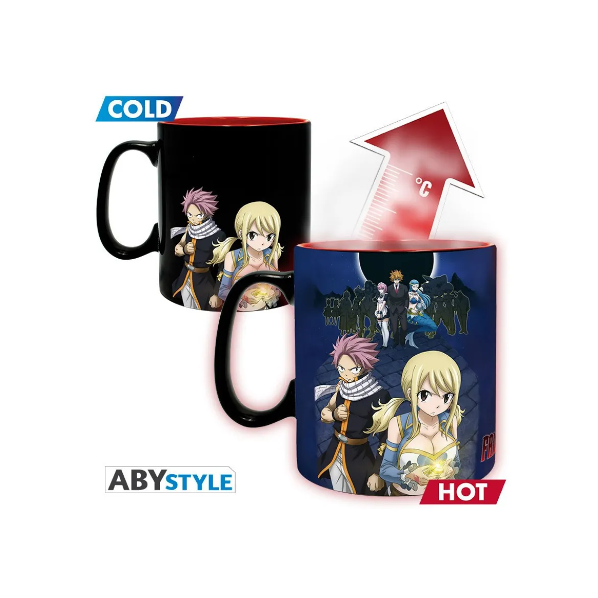 ABYstyle - FAIRY TAIL Mug Thermo-réactif Natsu & Lucy
