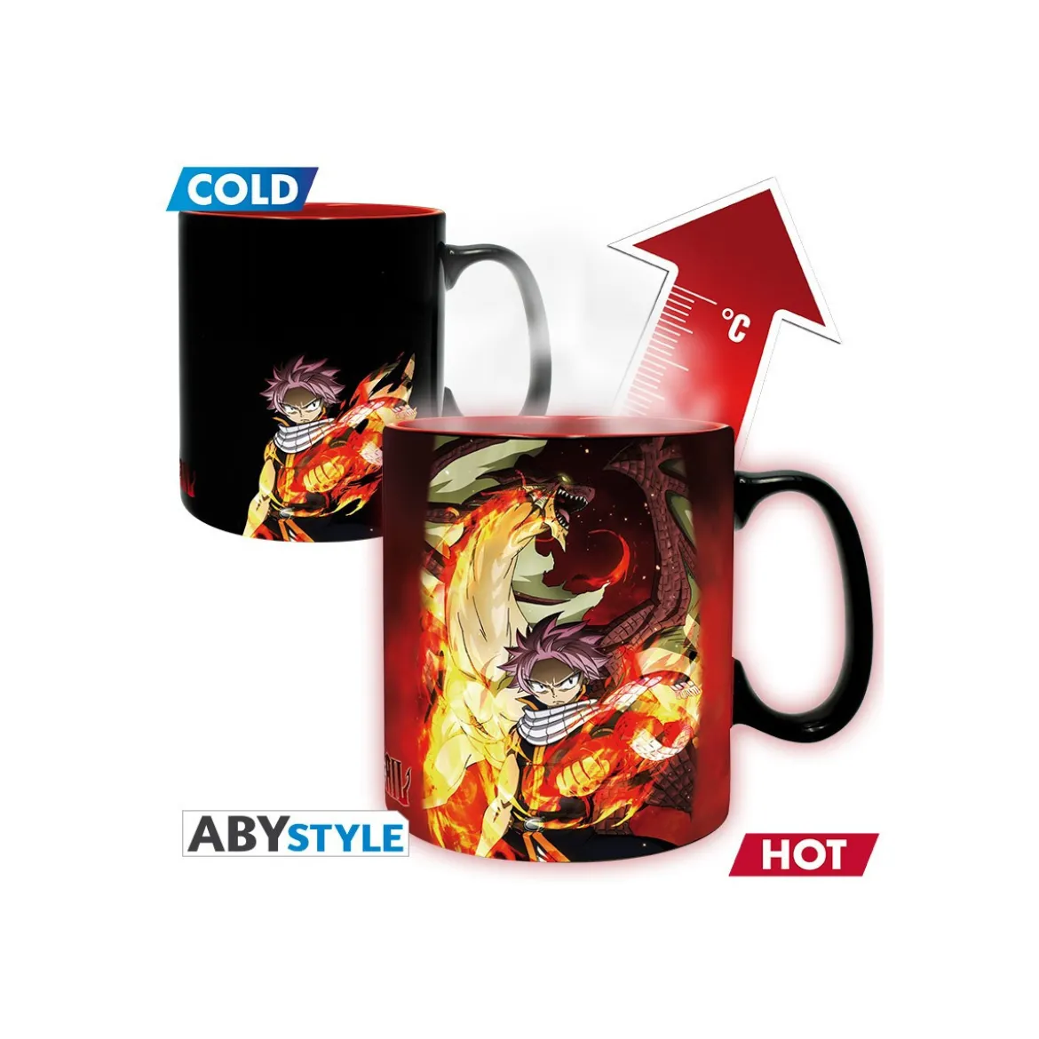 ABYstyle - FAIRY TAIL Mug Thermo-réactif Natsu & Lucy