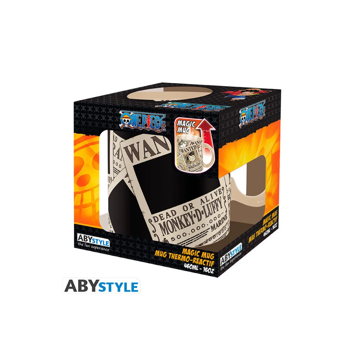 ABYstyle - ONE PIECE Mug thermo-réactif Wanted