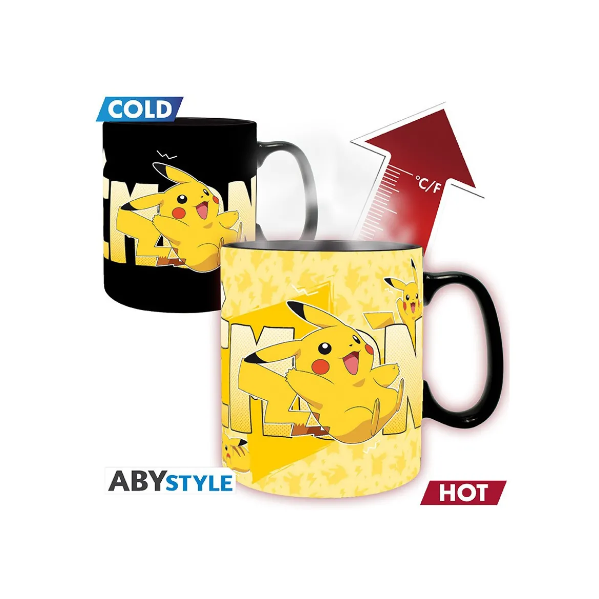 ABYstyle - POKEMON Mug thermo-réactif Pikachu