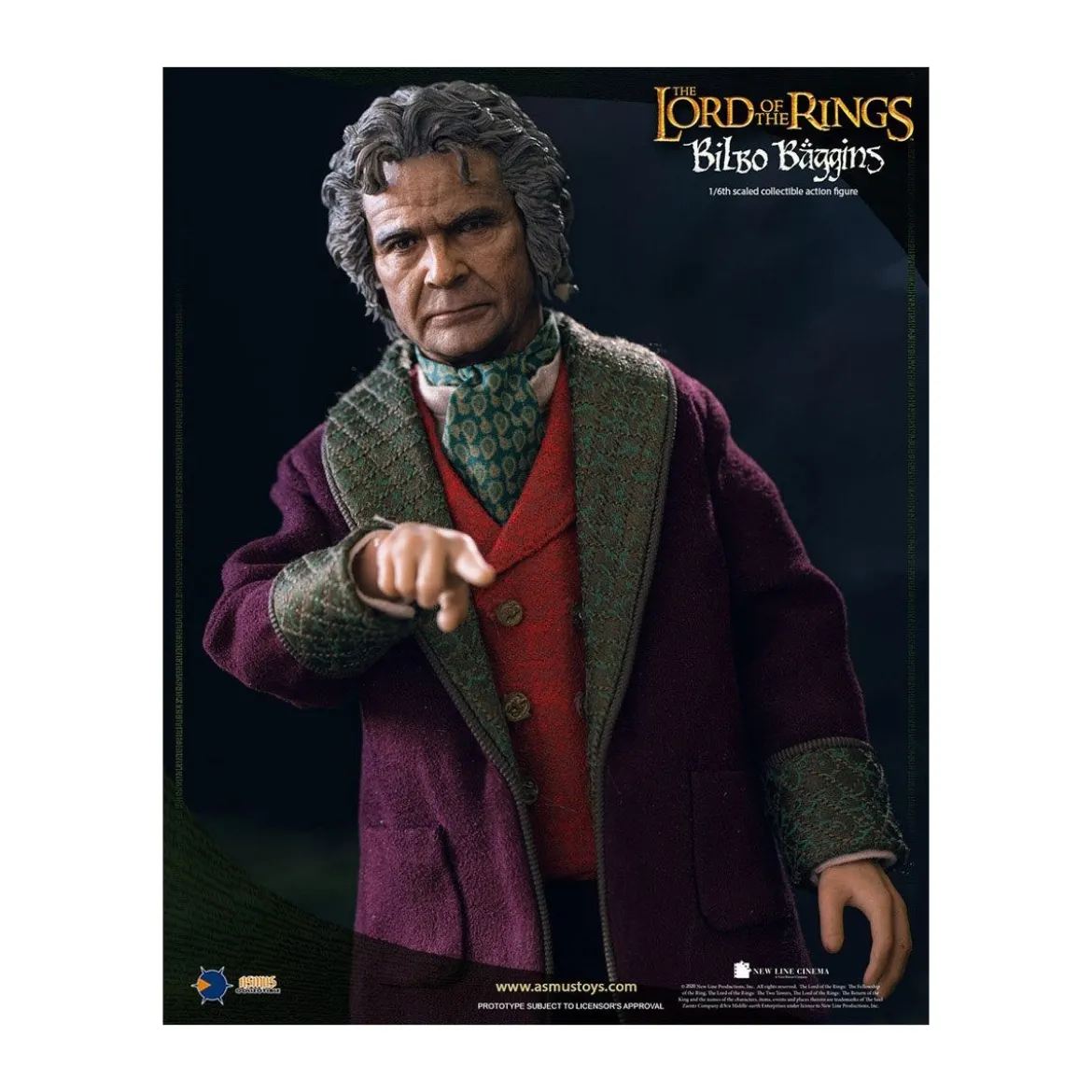 Asmus Toys - Le Seigneur des Anneaux figurine 1/6 Bilbo Baggins - LOTR