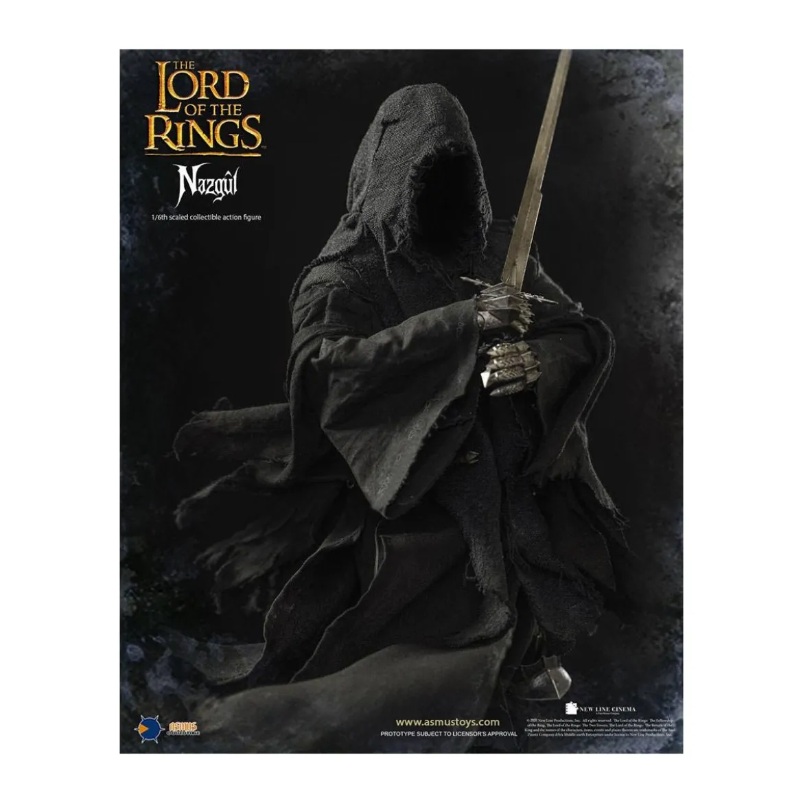Asmus Toys - Le Seigneur des Anneaux figurine 1/6 Nazgûl - Ringwraith - LOTR