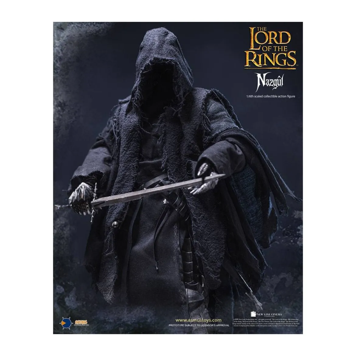 Asmus Toys - Le Seigneur des Anneaux figurine 1/6 Nazgûl - Ringwraith - LOTR