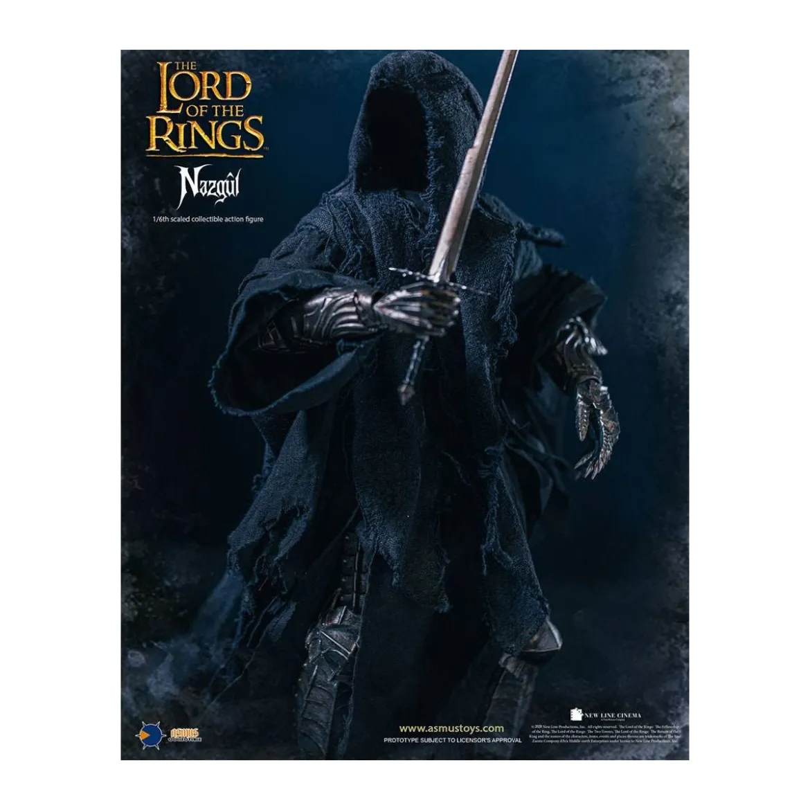 Asmus Toys - Le Seigneur des Anneaux figurine 1/6 Nazgûl - Ringwraith - LOTR