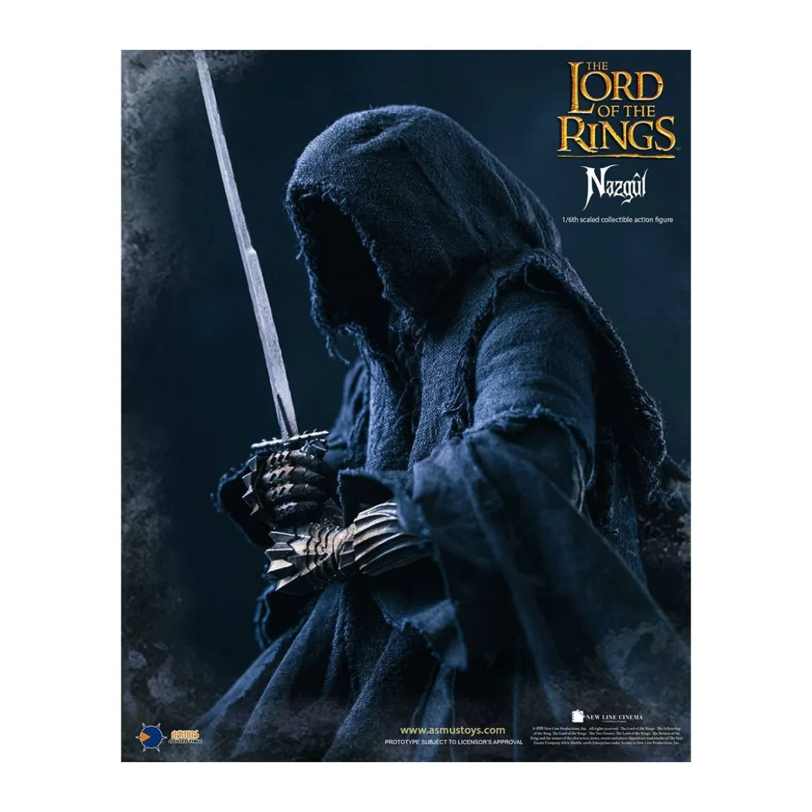 Asmus Toys - Le Seigneur des Anneaux figurine 1/6 Nazgûl - Ringwraith - LOTR