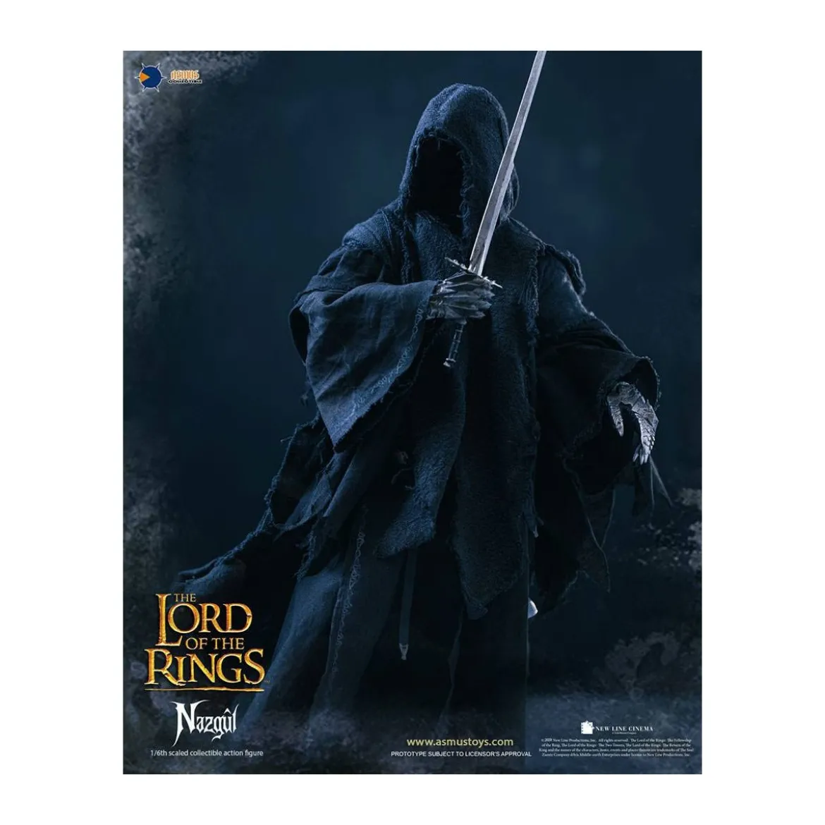 Asmus Toys - Le Seigneur des Anneaux figurine 1/6 Nazgûl - Ringwraith - LOTR