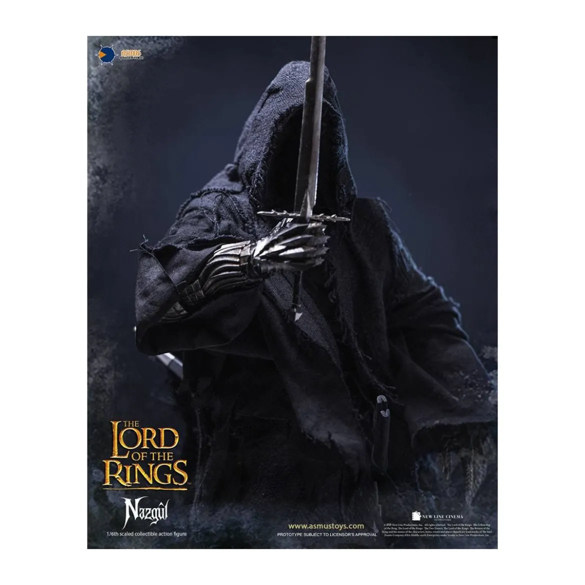 Asmus Toys - Le Seigneur des Anneaux figurine 1/6 Nazgûl - Ringwraith - LOTR
