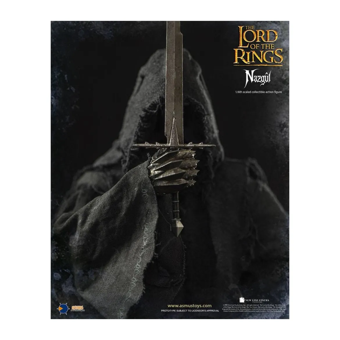 Asmus Toys - Le Seigneur des Anneaux figurine 1/6 Nazgûl - Ringwraith - LOTR