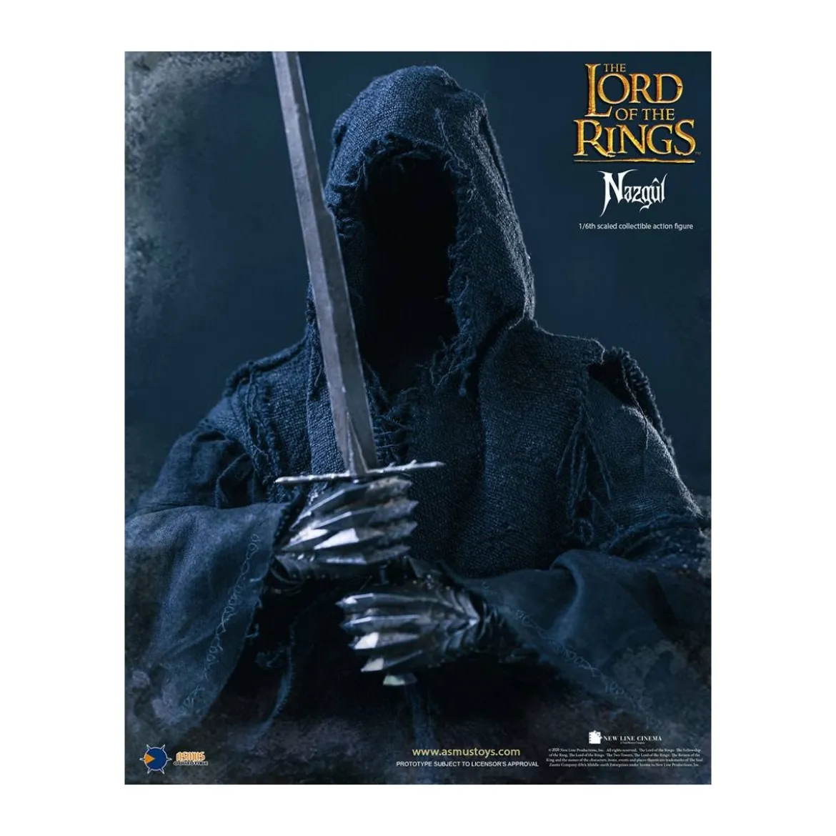 Asmus Toys - Le Seigneur des Anneaux figurine 1/6 Nazgûl - Ringwraith - LOTR