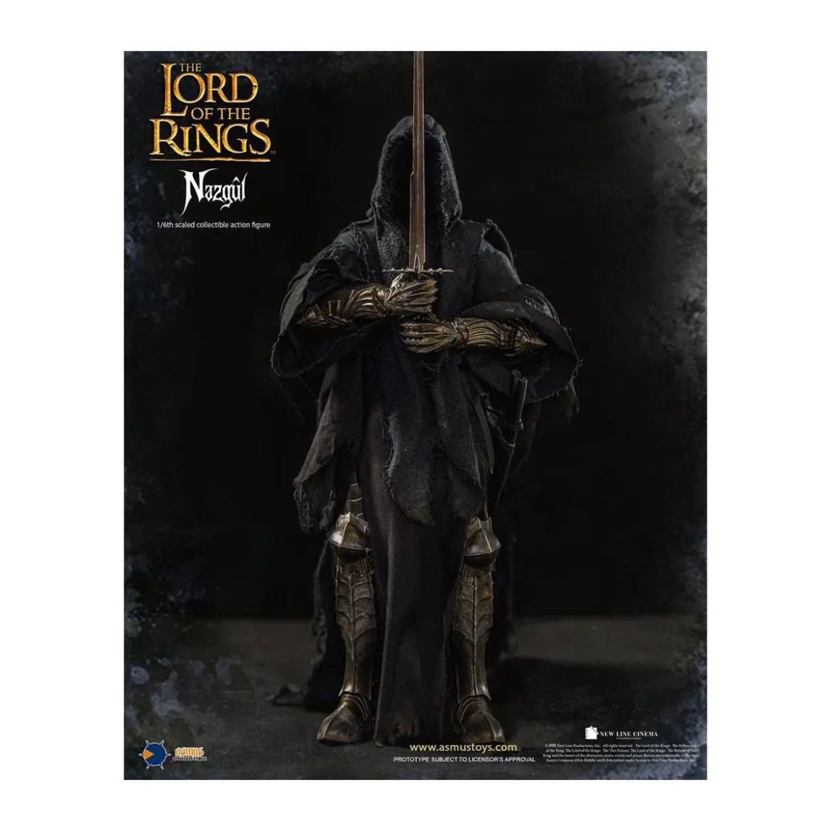 Asmus Toys - Le Seigneur des Anneaux figurine 1/6 Nazgûl - Ringwraith - LOTR