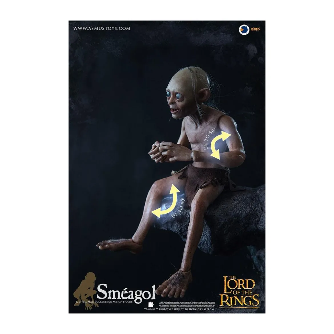 Asmus Toys - Le Seigneur des Anneaux figurine 1/6 Gollum Luxury Edition - LOTR