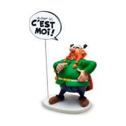 Asterix statuette - Collectoys Collection - Bulles Abraracourcix "Le Chef ici, C'EST MOI!" - 15cm