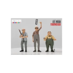 Attakus - Les Vieux Fourneaux Pierrot Mimile et Antoine - coffret 3 statuettes resine
