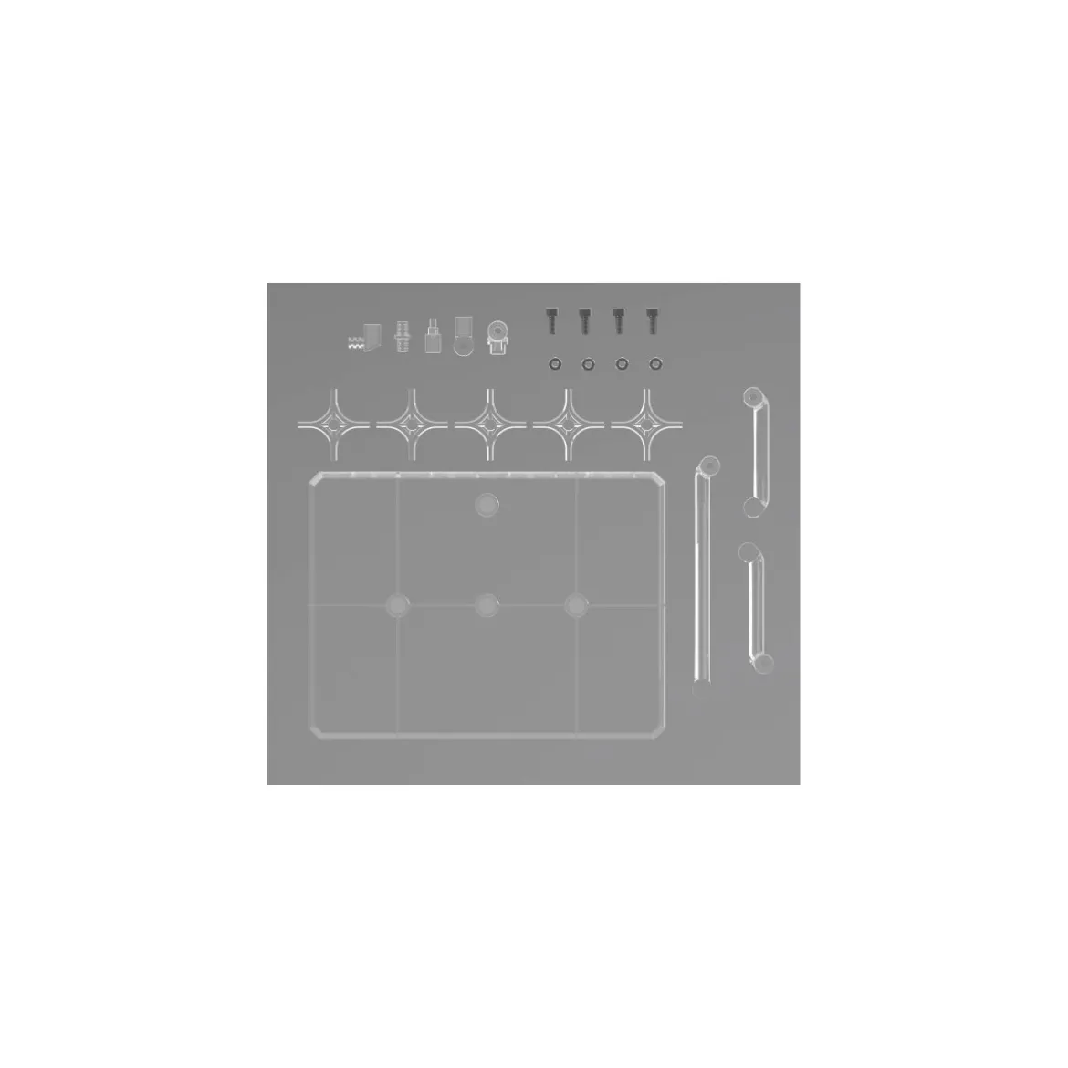 Bandai - Gunpla - Gundam Action Base 8 Clear (1/100)