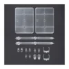 Bandai - Gunpla - Gundam Action Base 7 Clear (1/144) set de 2
