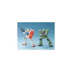 Bandai - Gunpla - Gundam 1/144 HG - Gunpla Starter Set RX-78-2 et MS-06F Zaku II - Mobile Suit Gundam