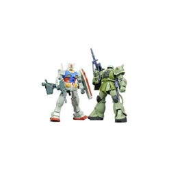 Bandai - Gunpla - Gundam 1/144 HG - Gunpla Starter Set RX-78-2 et MS-06F Zaku II - Mobile Suit Gundam