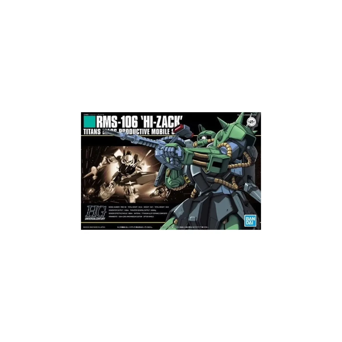 Bandai - Gunpla - Gundam 1/144 HG - RMS-106 "HI-ZACK" - Mobile Suit Zeta Gundam