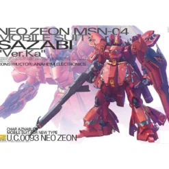 Bandai - Gunpla - Gundam 1/100 MG - MSN-04 SAZABI Ver. Ka - Mobile Suit Gundam : Char's Counterattack