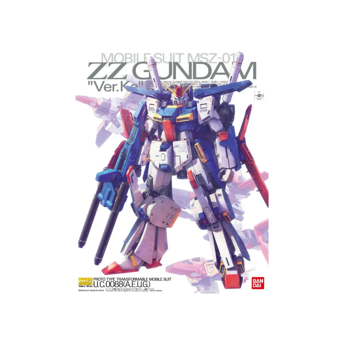 Bandai - Gunpla - 1/100 MG - MSZ-01 ZZ GUNDAM Ver. KA - Mobile Suit Gundam ZZ