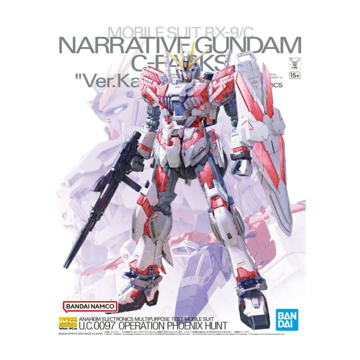Bandai - Gunpla - 1/100 MG - RX-9/C NARRATIVE GUNDAM C-PACKS VER. KA - Operation Phoenix Hunt