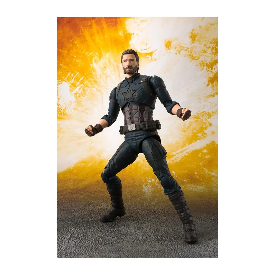 Bandai Marvel Infinity War SH Figuarts CAPTAIN AMERICA & TAMASHII EFFECT EXPLOSION SHF