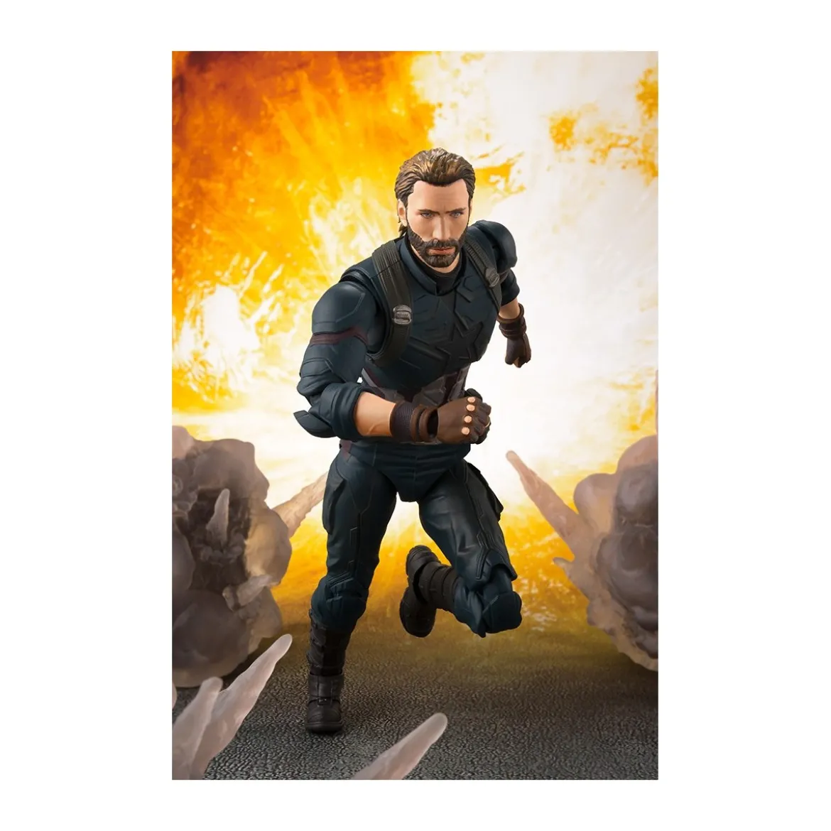 Bandai Marvel Infinity War SH Figuarts CAPTAIN AMERICA & TAMASHII EFFECT EXPLOSION SHF