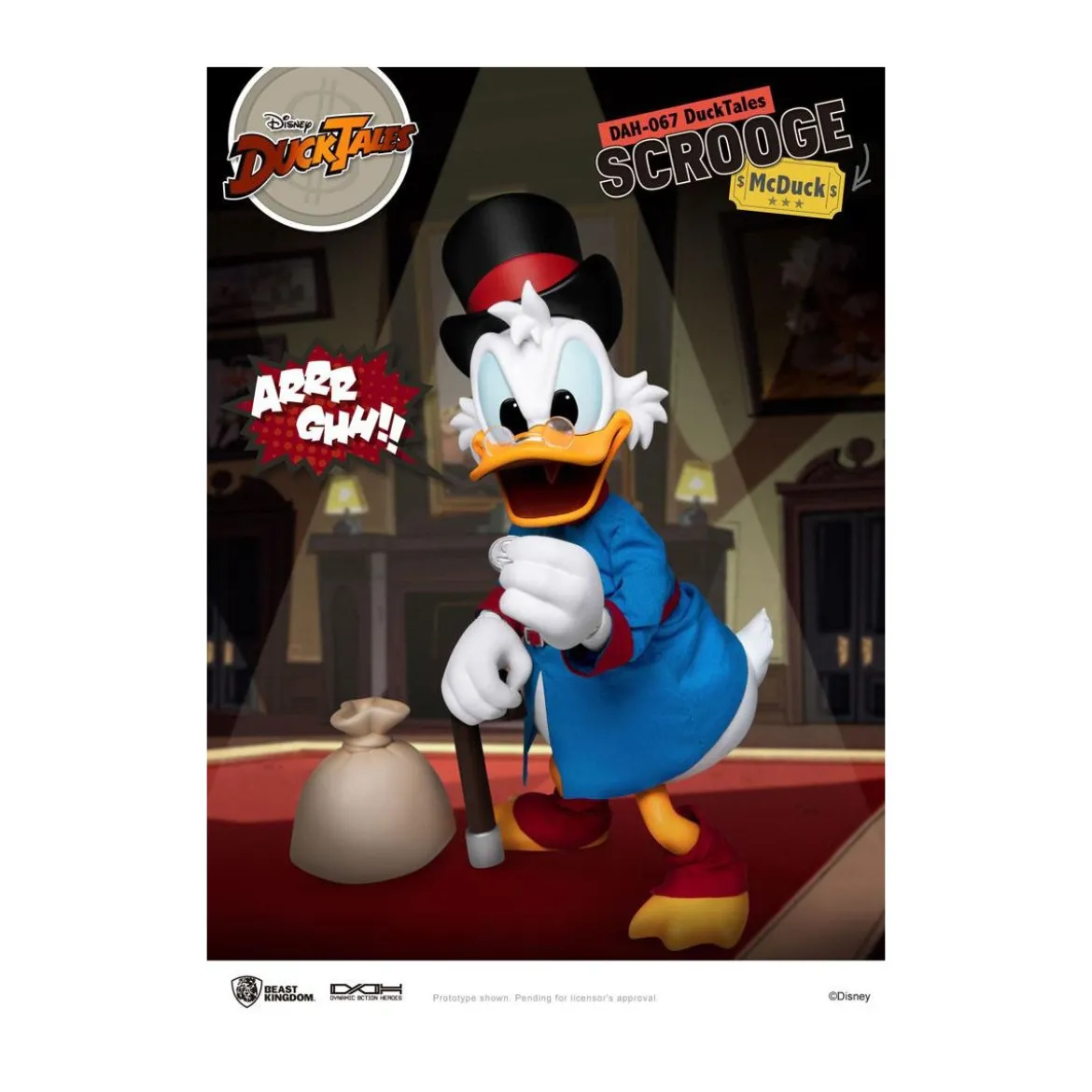 Beast Kingdom Disney Classic Figurine - Scrooge Mc Duck - Picsou - Duck Tales - Dynamic Action Heroes 1/9