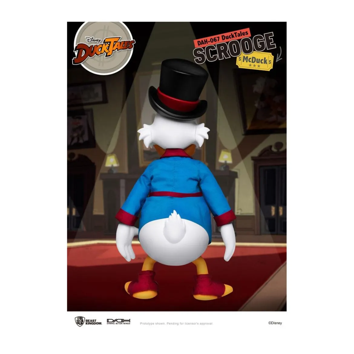 Beast Kingdom Disney Classic Figurine - Scrooge Mc Duck - Picsou - Duck Tales - Dynamic Action Heroes 1/9