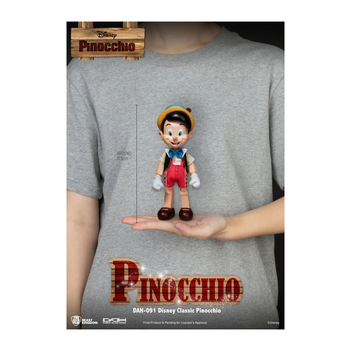Beast Kingdom Disney Classic Figurine - Pinocchio - Dynamic Action Heroes 1/9