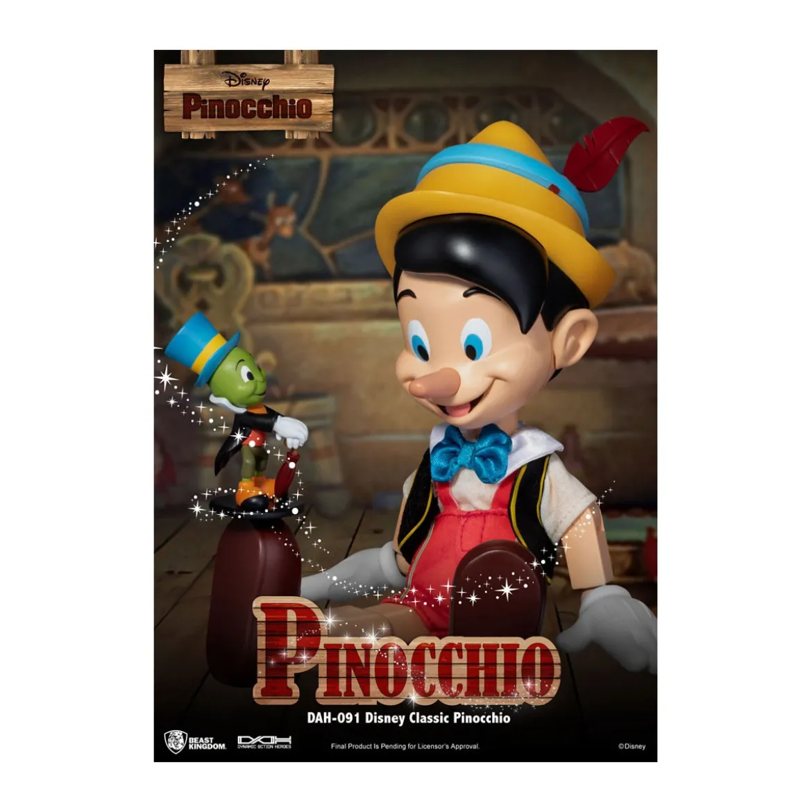 Beast Kingdom Disney Classic Figurine - Pinocchio - Dynamic Action Heroes 1/9