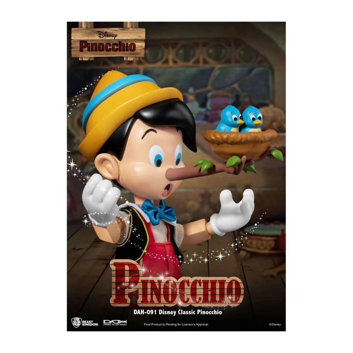 Beast Kingdom Disney Classic Figurine - Pinocchio - Dynamic Action Heroes 1/9