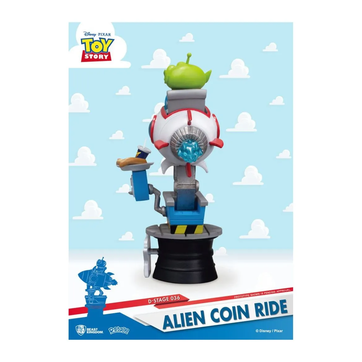 Beast Kingdom Disney - Coin Ride Series diorama - Alien Coin Ride Toy Story - D-Stage