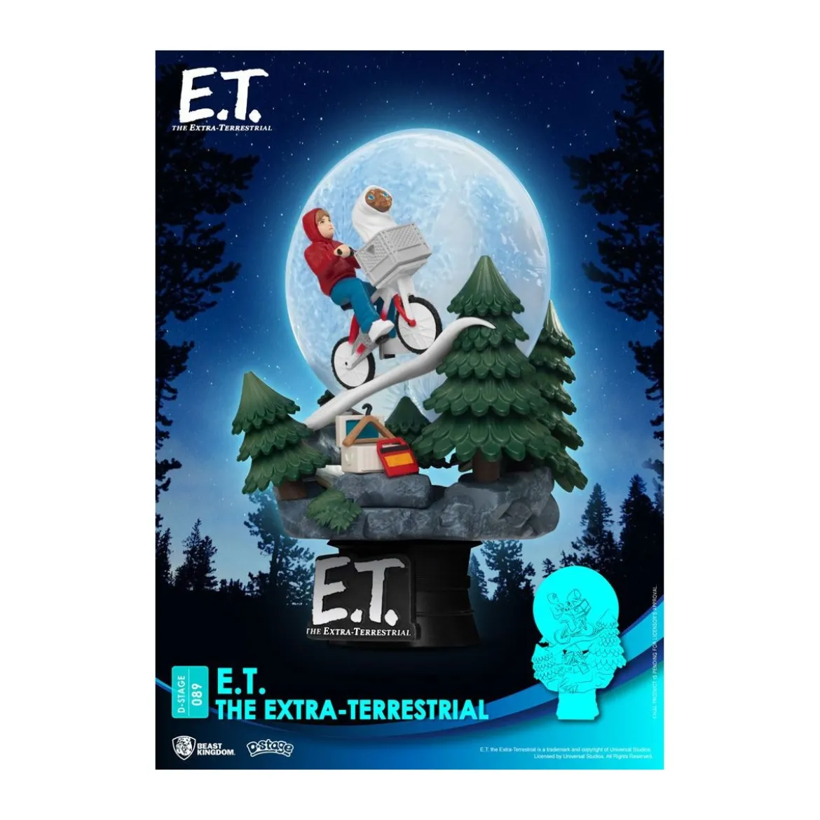 Beast Kingdom Disney diorama E.T. l´extra-terrestre - PVC D-Stage Iconic Movie Scene