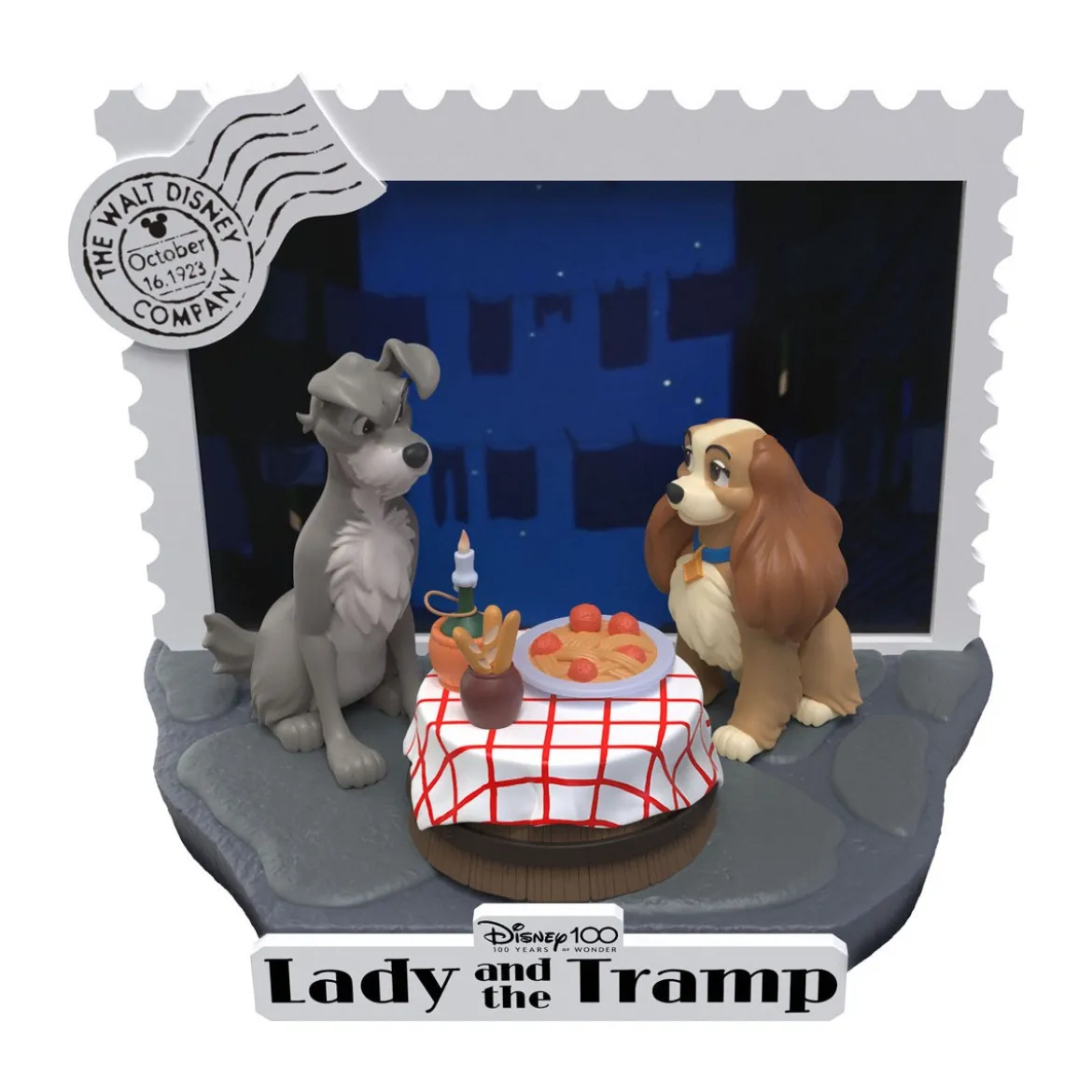 Beast Kingdom Disney - D-Stage PVC Diorama La Belle et le Clochard - Disney 100 Years of Wonder