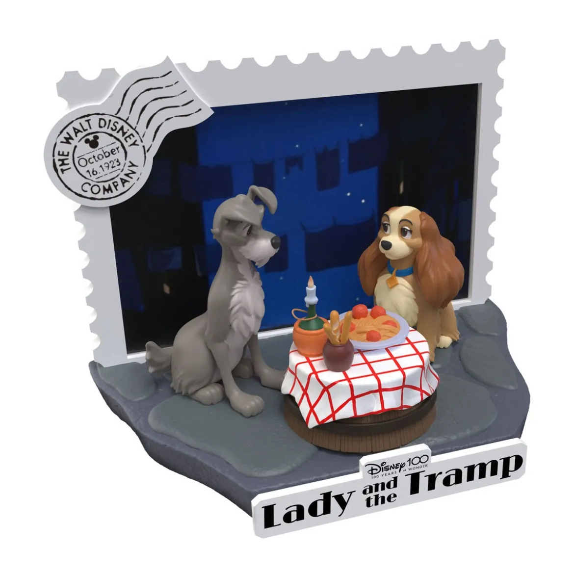 Beast Kingdom Disney - D-Stage PVC Diorama La Belle et le Clochard - Disney 100 Years of Wonder
