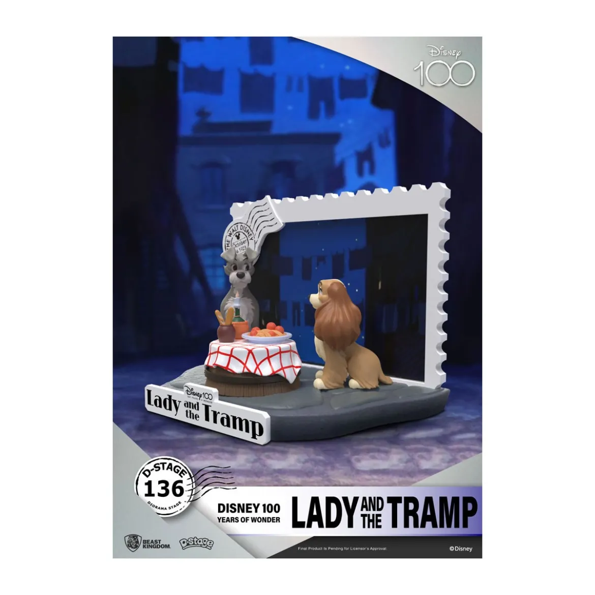Beast Kingdom Disney - D-Stage PVC Diorama La Belle et le Clochard - Disney 100 Years of Wonder