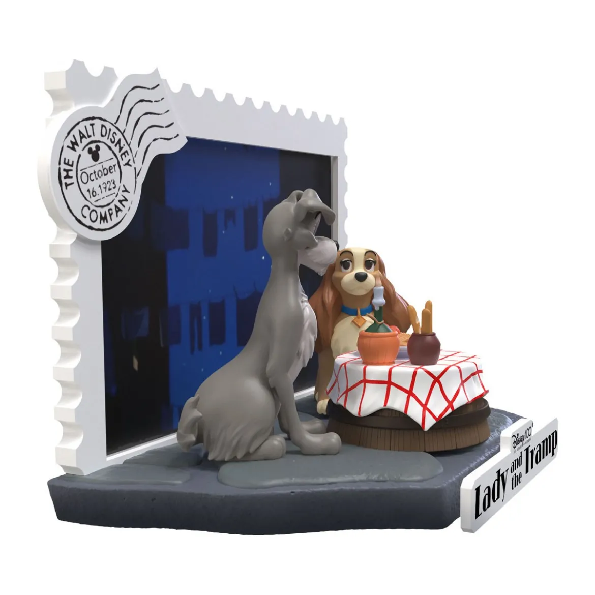 Beast Kingdom Disney - D-Stage PVC Diorama La Belle et le Clochard - Disney 100 Years of Wonder