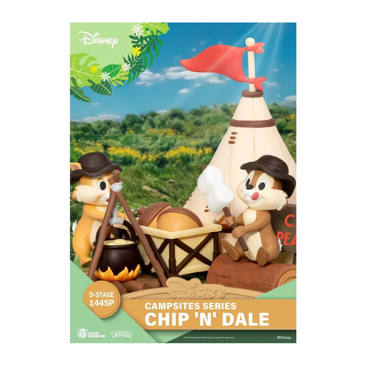 Beast Kingdom Disney - D-Stage PVC Diorama Campsite Series - Chip 'n' Dale Special Edition