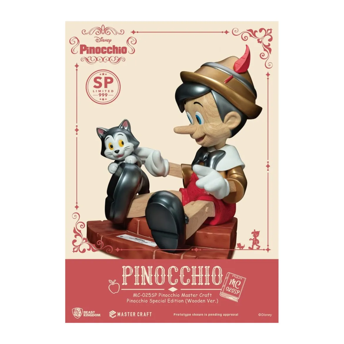 Beast Kingdom Disney - Master Craft Pinocchio Wooden Ver. Special Edition