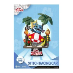 Beast Kingdom Disney STITCH diorama Stitch Racing Car - D-Stage Story Book Series