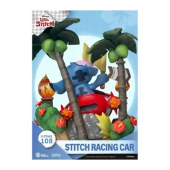 Beast Kingdom Disney STITCH diorama Stitch Racing Car - D-Stage Story Book Series