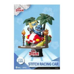 Beast Kingdom Disney STITCH diorama Stitch Racing Car - D-Stage Story Book Series