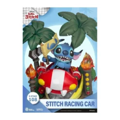 Beast Kingdom Disney STITCH diorama Stitch Racing Car - D-Stage Story Book Series