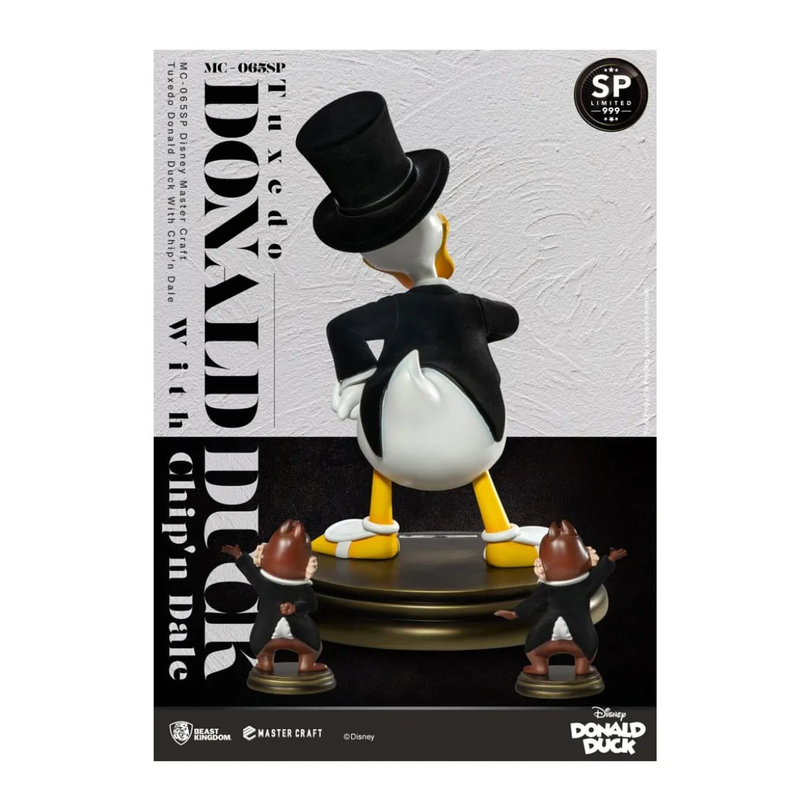 Beast Kingdom Disney 100th - Master Craft - Tuxedo Donald Duck with Ship & Dale Special Edition Statue - Tic & Tac