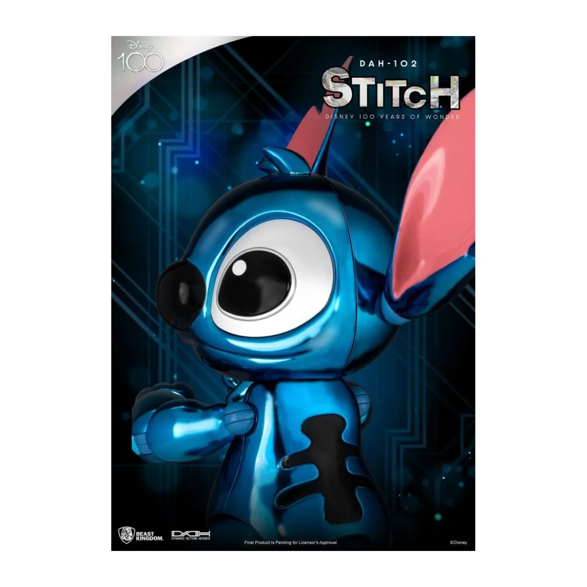 Beast Kingdom Disney 100 Years of Wonder - Lilo & Stitch - Stitch - Dynamic Action Heroes 1/9 - D100