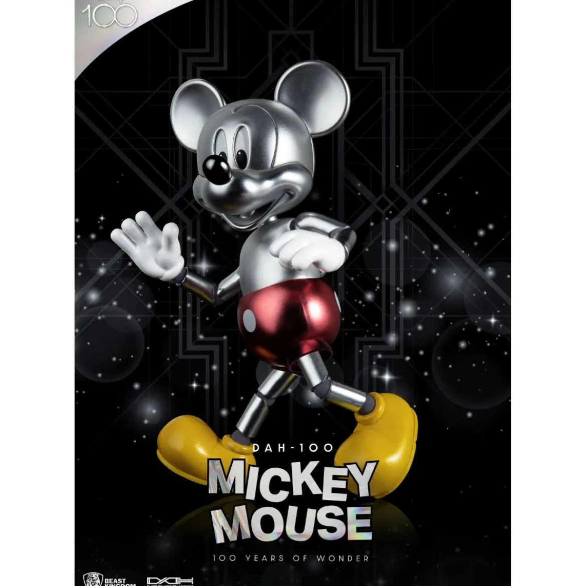 Beast Kingdom Disney 100 Years of Wonder - Mickey Mouse - Dynamic Action Heroes 1/9 - D100