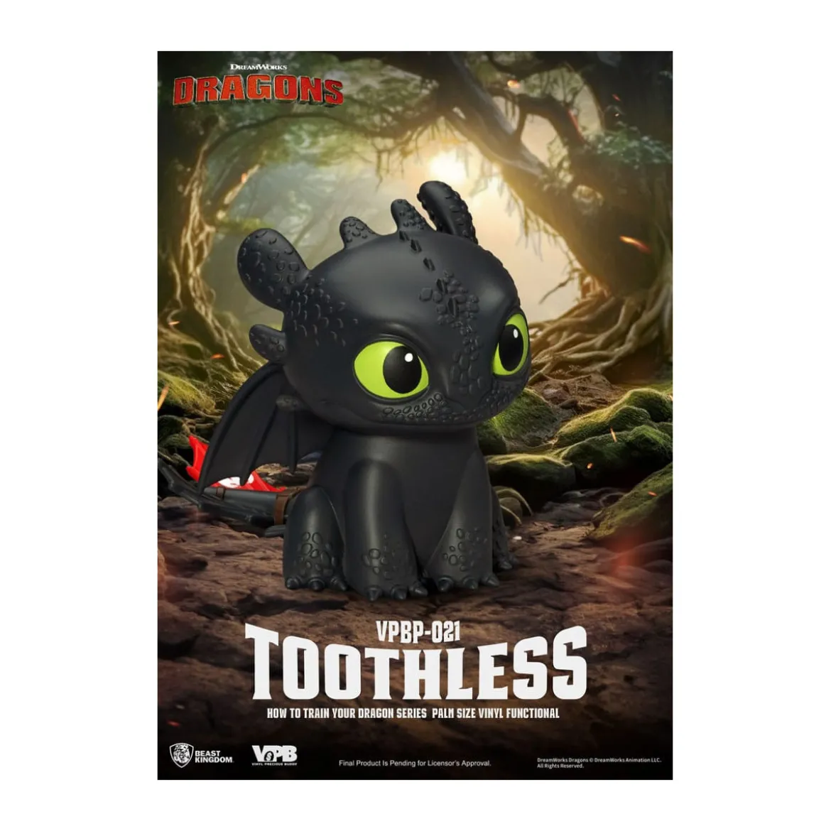 Beast Kingdom - How to Train your Dragon - Piggy Bank tirelire Krokmou - Toothless