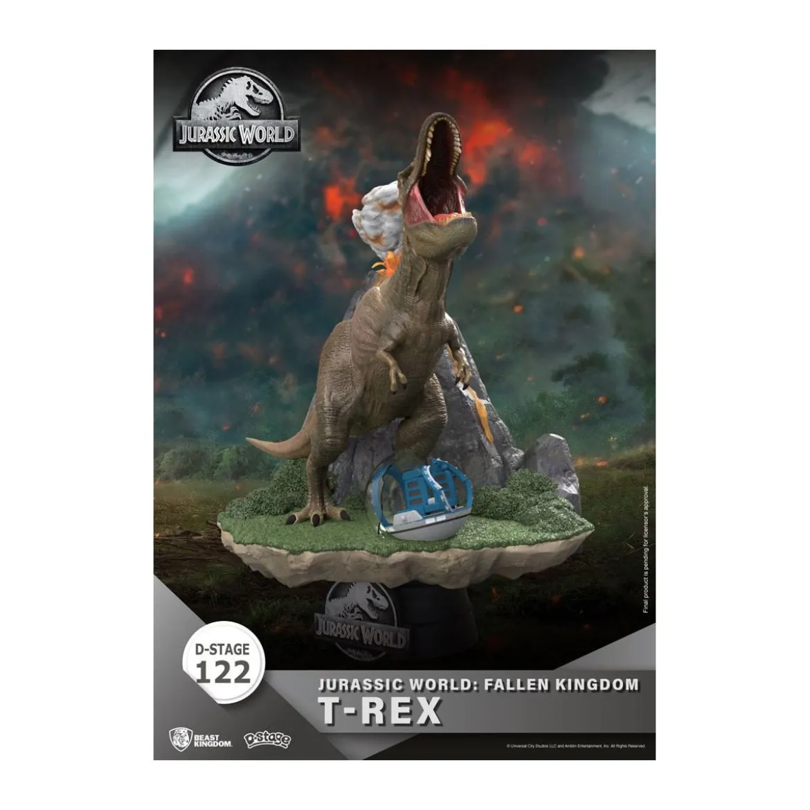 Beast Kingdom Jurassic World: Falling Kingdom diorama - T-REX - PVC D-Stage Iconic Movie Scene